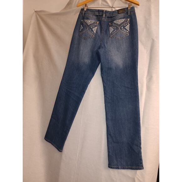Earl Jean Straight Leg Stonewashed Size 10 women's - Picture 3 of 10
